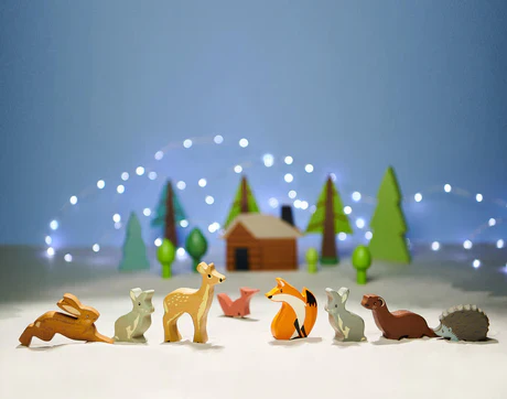 8 Woodland Animals & Shelf - Image 10