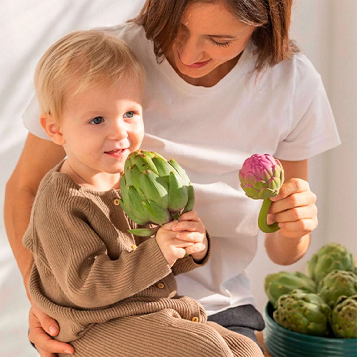 Artichoke Natural Rubber Rattle & Teether - Image 6