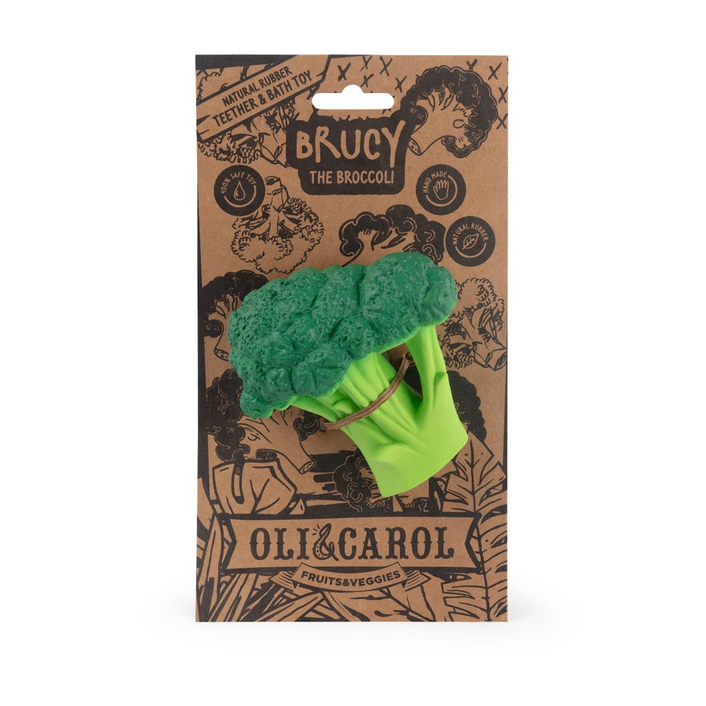 Brucy the Broccoli Natural Baby Teether - Image 3