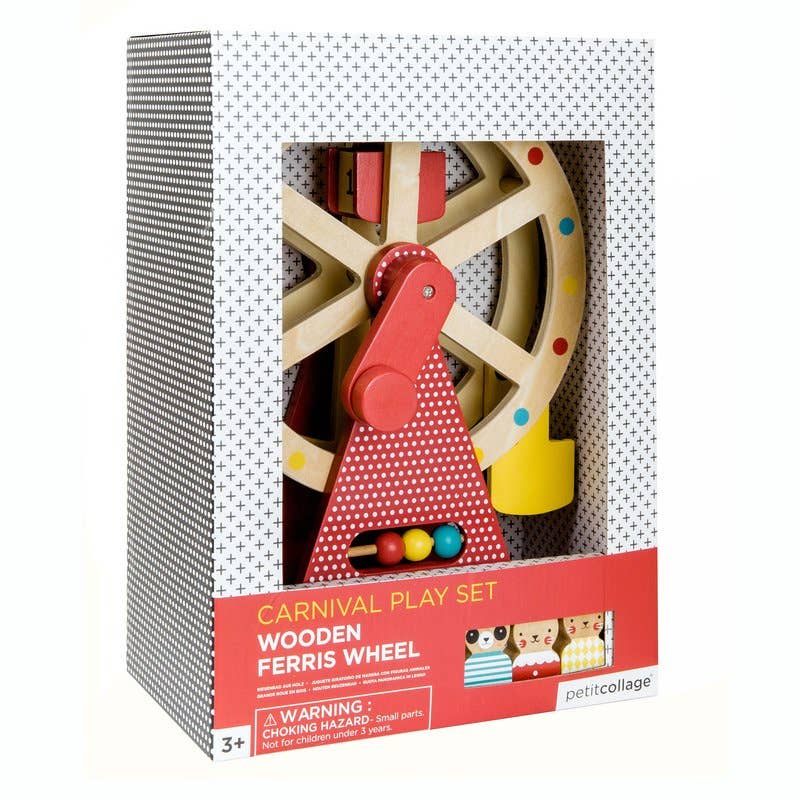 Wooden Ferris Wheel Carnival Play Set - Image 3