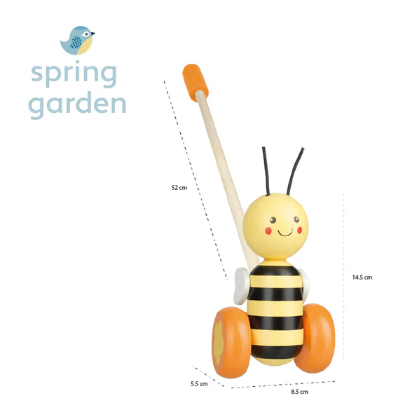 Wooden Push Along Honey Bee - Image 5
