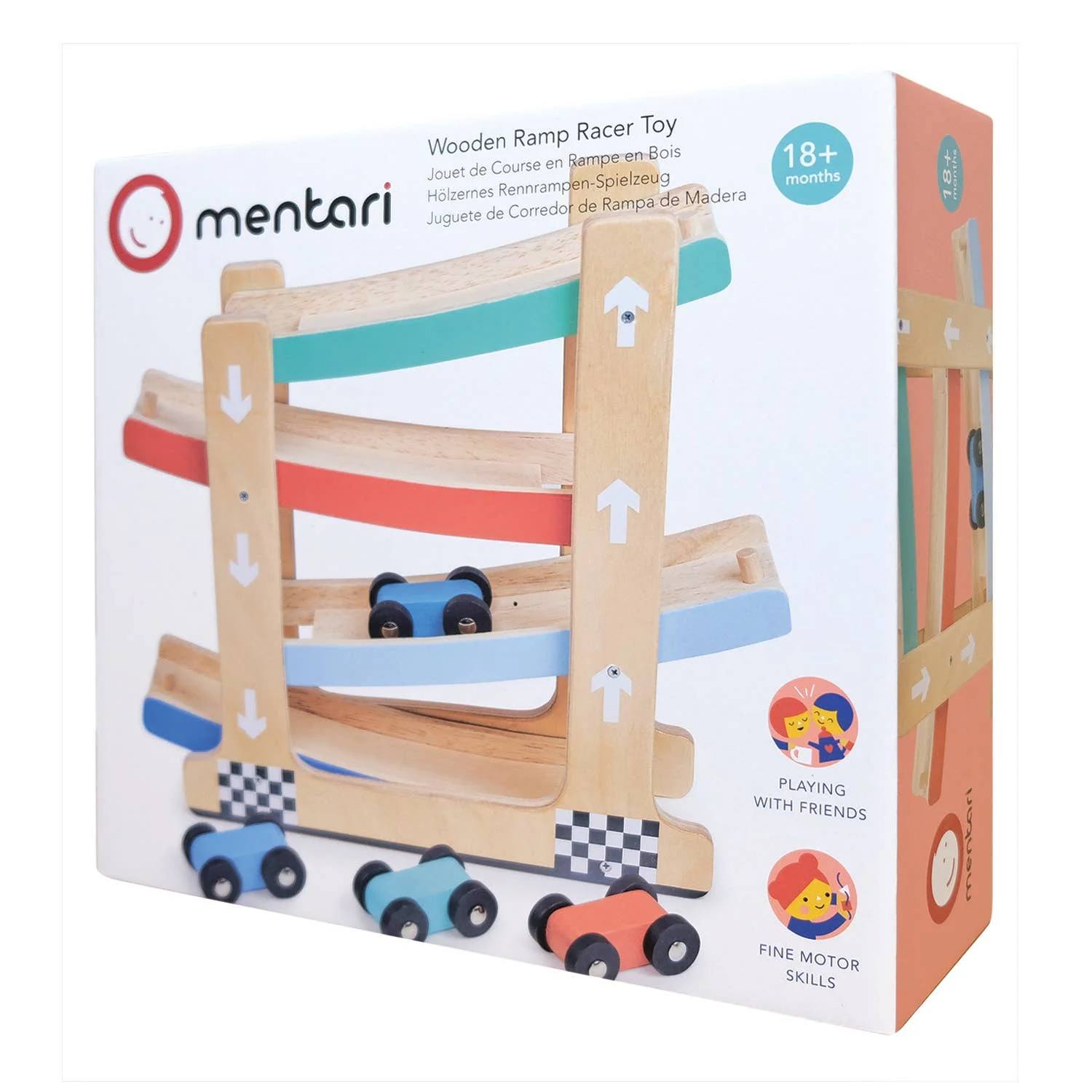 Mentari Wooden Ramp Racer Toy - Image 6
