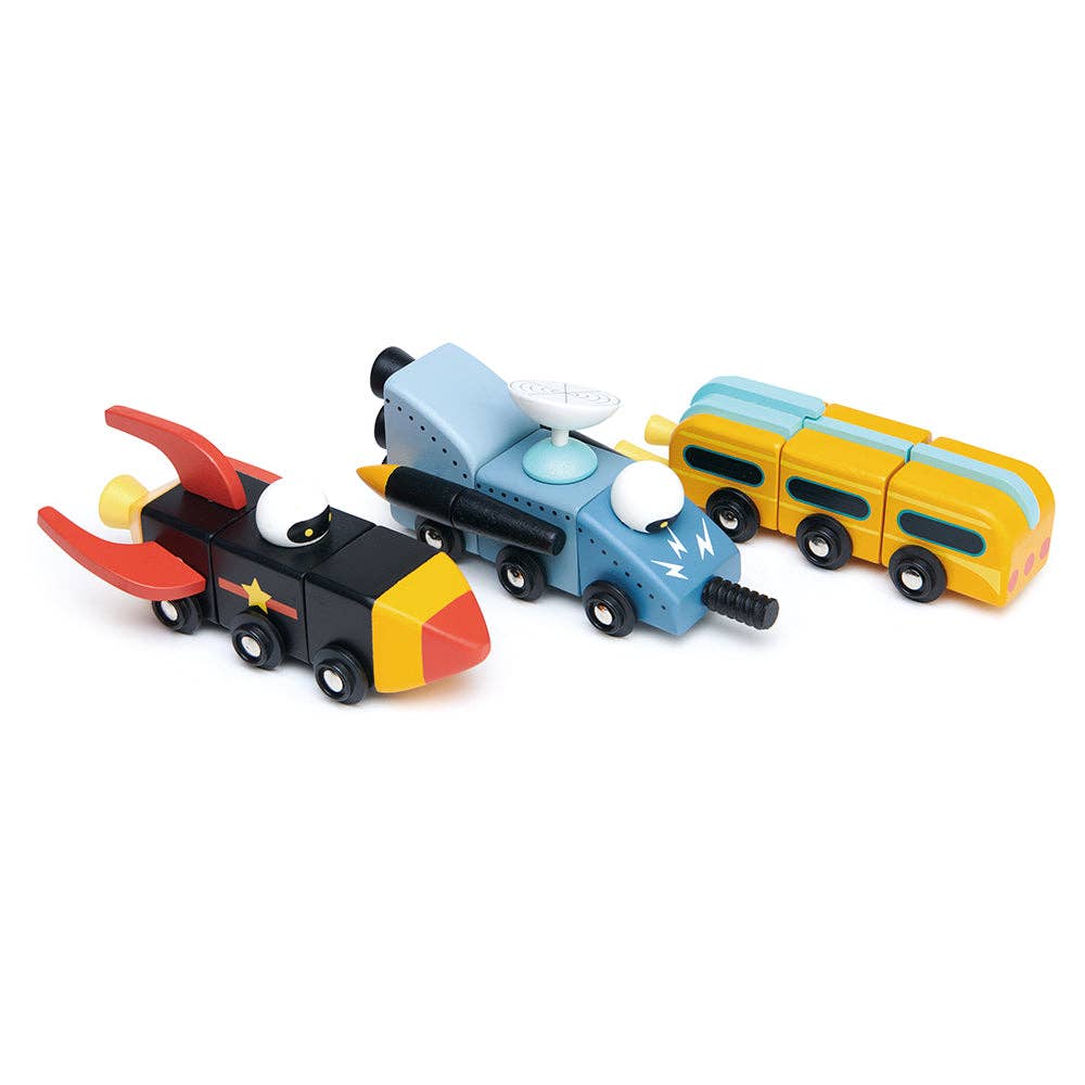 Space Race Wooden Construction Set - Image 4