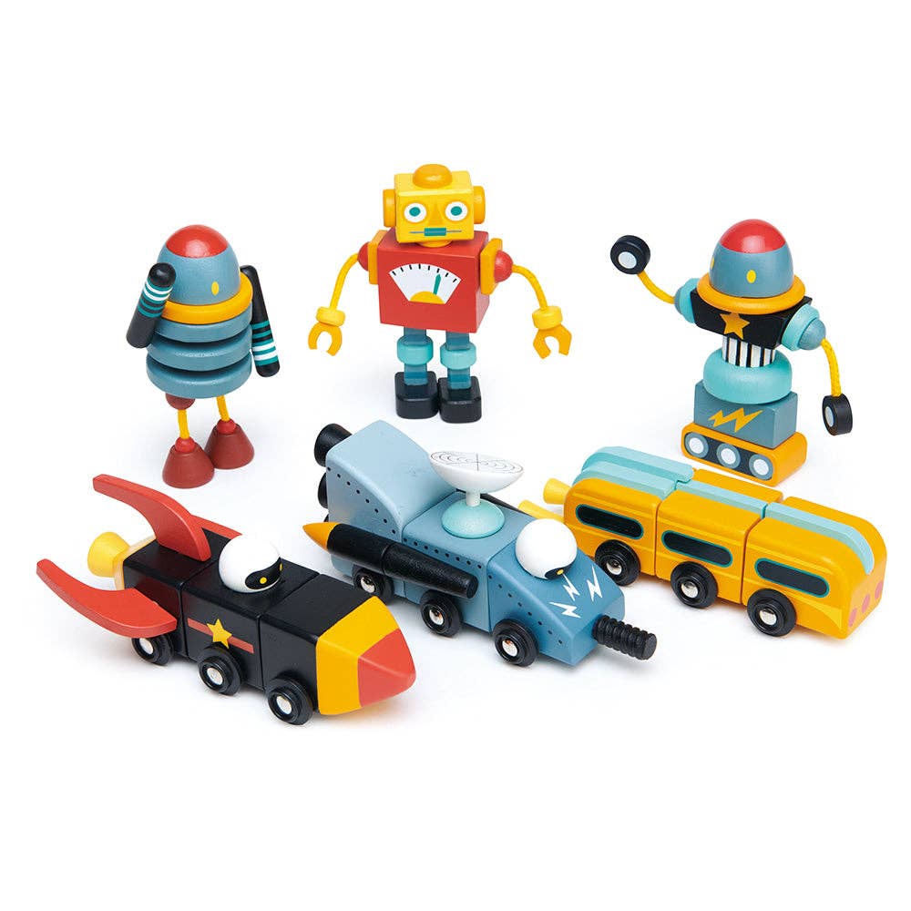 Space Race Wooden Construction Set - Image 7