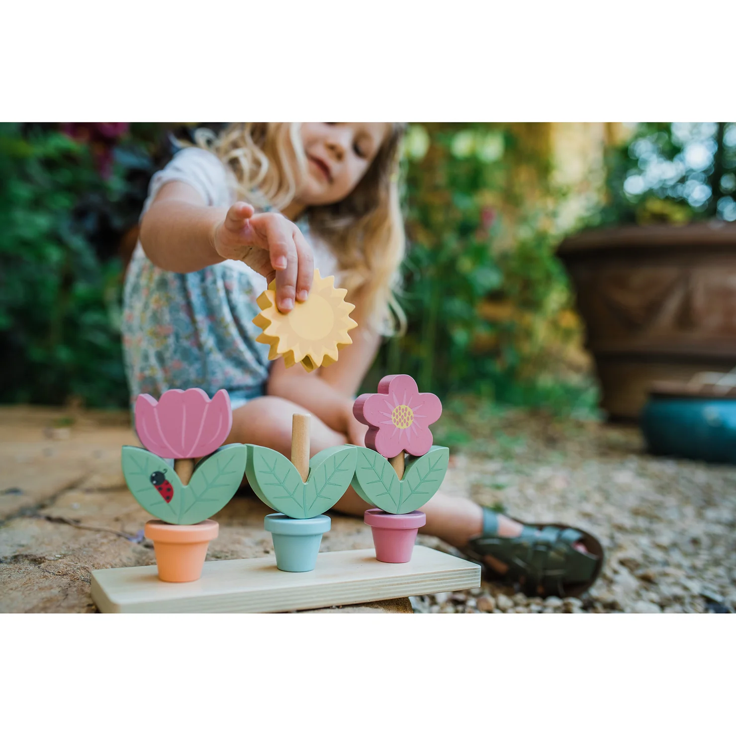 Stacking Wooden Flower Pots - Image 4