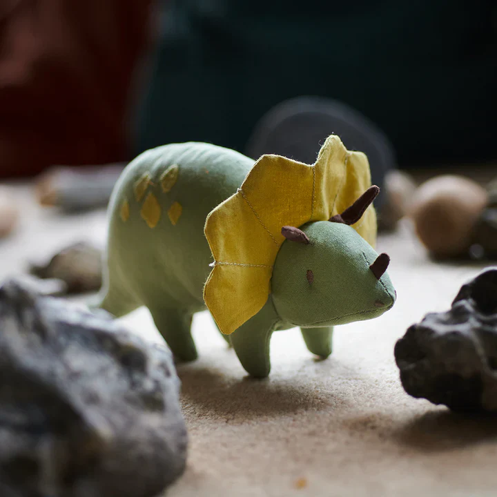 Trike Linen Dinosaur Toy (Triceratops) - Image 4