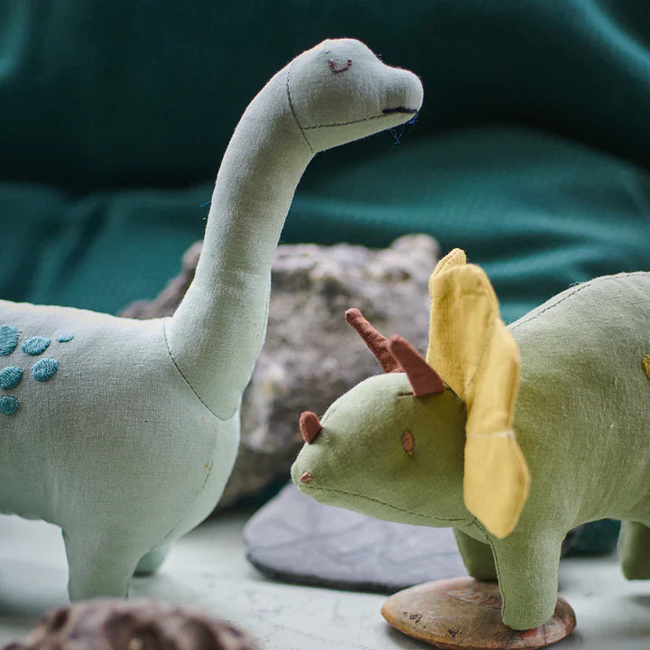 Trike Linen Dinosaur Toy (Triceratops) - Image 5
