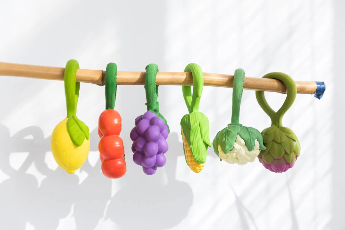 Tomato Natural Rubber Rattle Teether - Image 5
